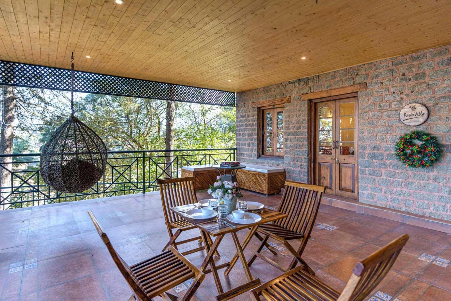 Stayvista At Paris Villa With Pvt Pool & Valley View Kasauli Exteriör bild